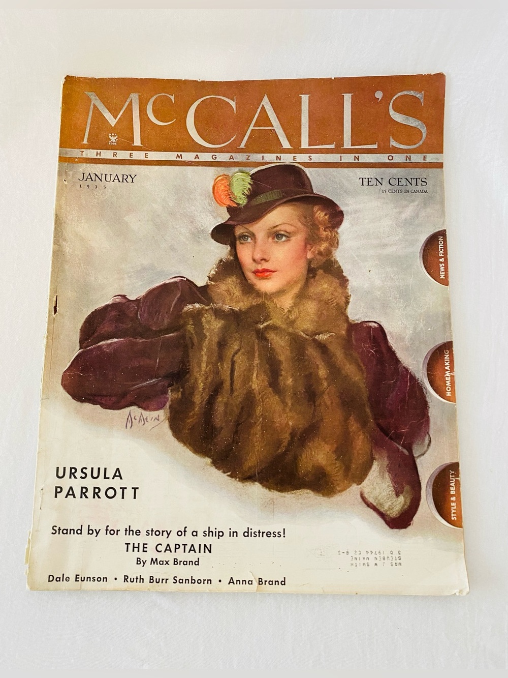 Vintage McCall’s Magazine, January 1935